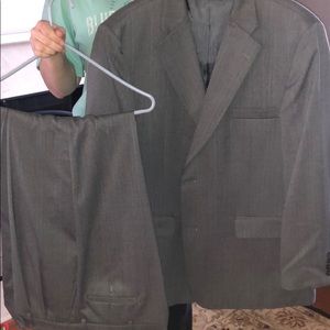 grey suit